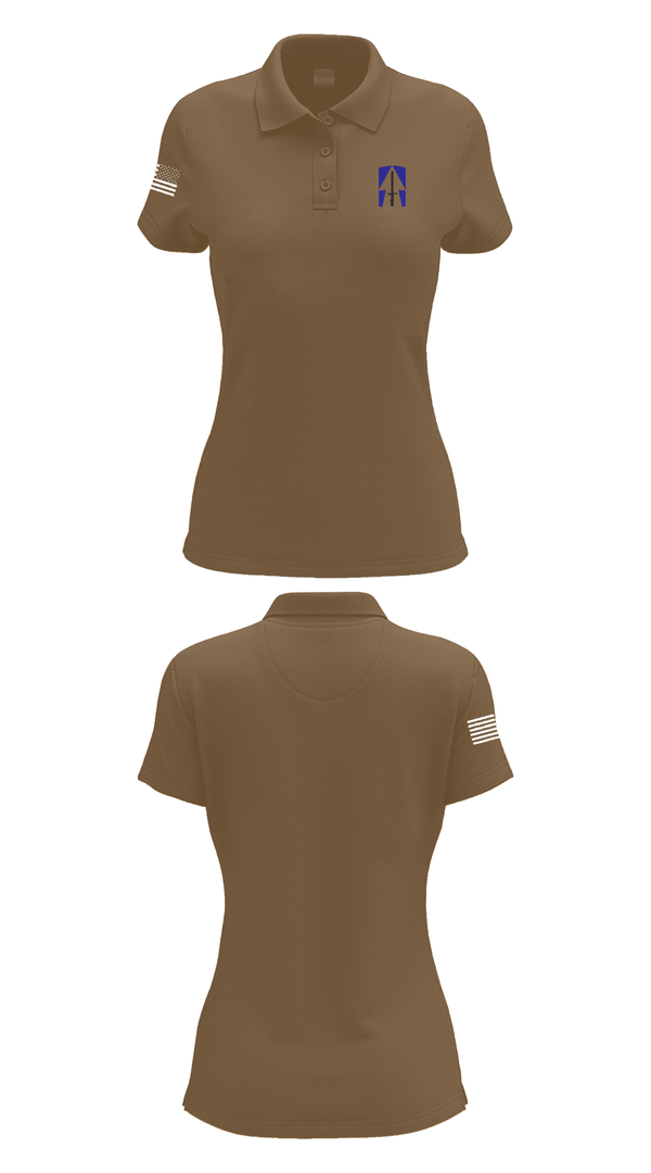 Womens Short Sleeve Performance Polo, 76th IBCT, , Teamtime, Team time, sublimation, custom sports apparel, team uniforms, spirit wear, spiritwear, sports uniforms, custom shirts, team store, custom team store, fundraiser sports, apparel fundraiser