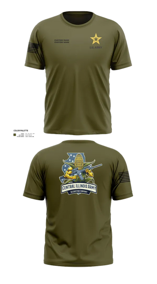 Short Sleeve Performance Shirt, Central Illinois Company, Army, Teamtime, Team time, sublimation, custom sports apparel, team uniforms, spirit wear, spiritwear, sports uniforms, custom shirts, team store, custom team store, fundraiser sports, apparel fundraiser