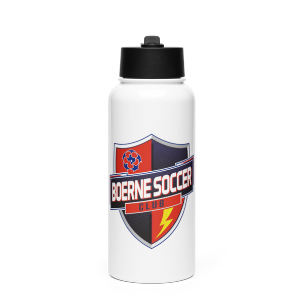 Boerne Soccer Club 18018985 Stainless Steel Water Bottle with a Straw Lid