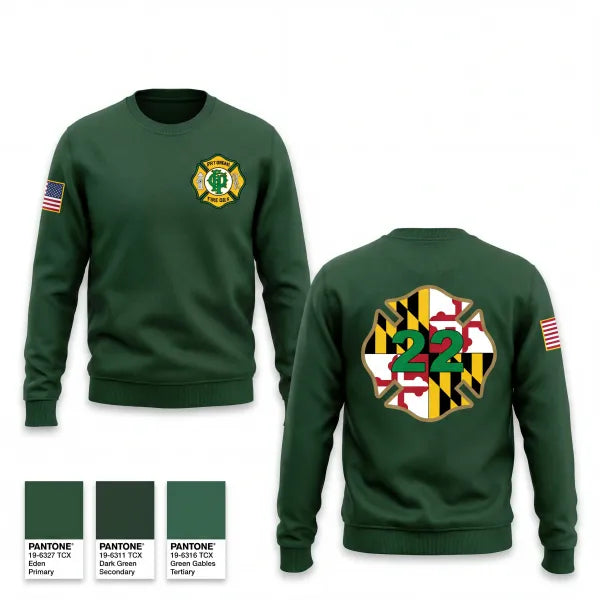 Crew Neck Sweatshirt, Potomac Fire Company #2, Fire Department, Teamtime, Team time, sublimation, custom sports apparel, team uniforms, spirit wear, spiritwear, sports uniforms, custom shirts, team store, custom team store, fundraiser sports, apparel fundraiser