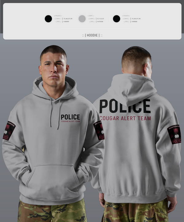 Hoodie, Cougar Alert Team 1, Police, Teamtime, Team time, sublimation, custom sports apparel, team uniforms, spirit wear, spiritwear, sports uniforms, custom shirts, team store, custom team store, fundraiser sports, apparel fundraiser