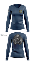 Kentucky Department of Corrections Women's Long Sleeve V-neck Shirt - 5