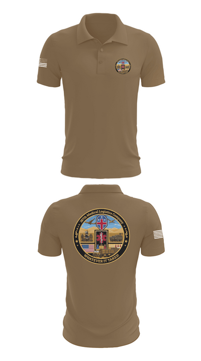 387th Medical Logistics Company 26711800 Short Sleeve Performance Polo - 7