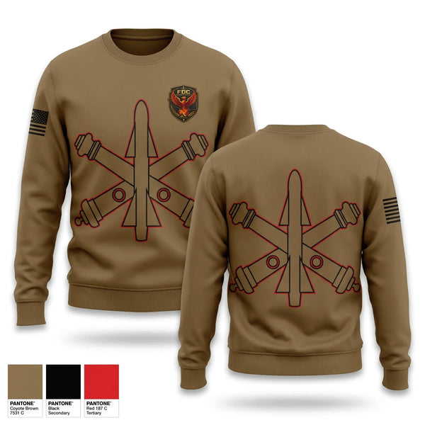 Crew Neck Sweatshirt, FDC, HHB/3-2 ADA BN, Army, Teamtime, Team time, sublimation, custom sports apparel, team uniforms, spirit wear, spiritwear, sports uniforms, custom shirts, team store, custom team store, fundraiser sports, apparel fundraiser