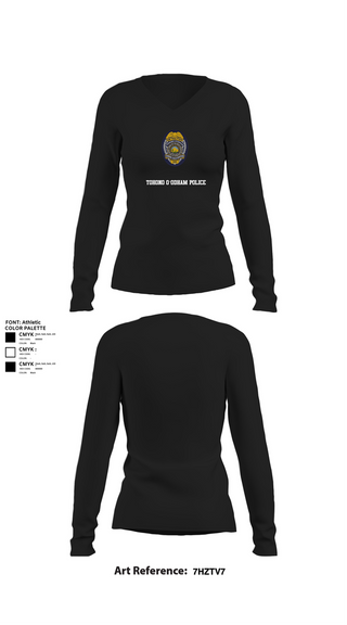 Womens Long Sleeve Vneck Shirt, Tohono O’odham police, , Teamtime, Team time, sublimation, custom sports apparel, team uniforms, spirit wear, spiritwear, sports uniforms, custom shirts, team store, custom team store, fundraiser sports, apparel fundraiser