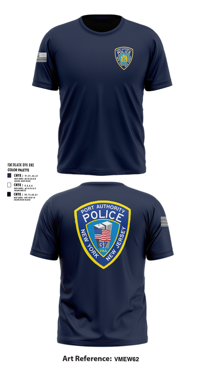 Port Authority Police 67694439 Short Sleeve Performance Shirt - 102