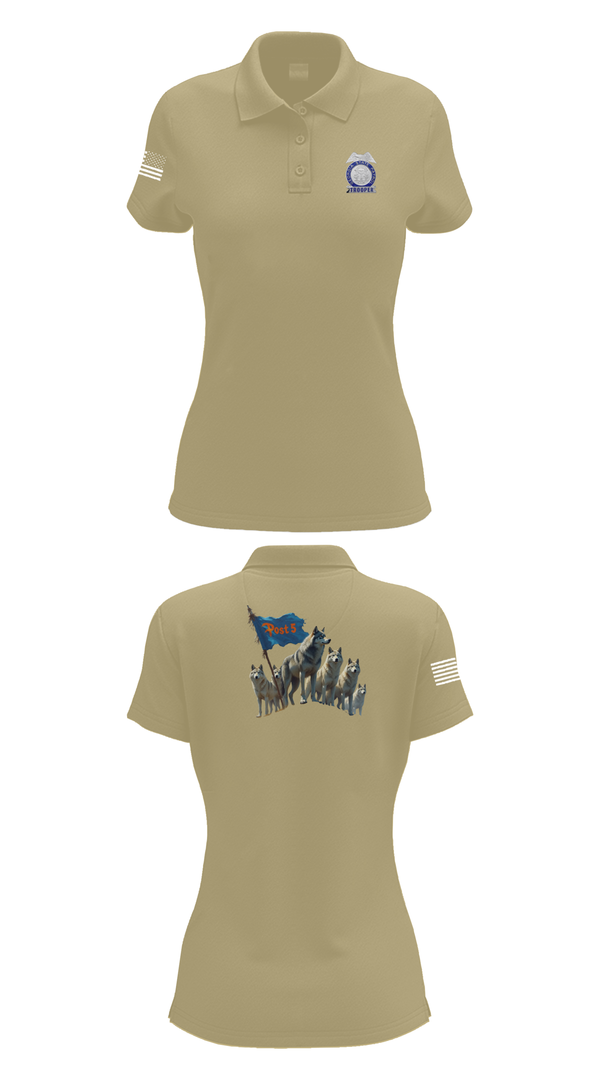 Womens Short Sleeve Performance Polo, GSP POST 5 DALTON, Police, Teamtime, Team time, sublimation, custom sports apparel, team uniforms, spirit wear, spiritwear, sports uniforms, custom shirts, team store, custom team store, fundraiser sports, apparel fundraiser