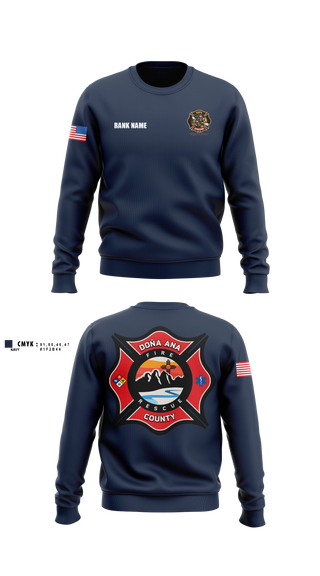 Crew Neck Sweatshirt, Dona Ana fire Rescue Station 42, Fire Department, Teamtime, Team time, sublimation, custom sports apparel, team uniforms, spirit wear, spiritwear, sports uniforms, custom shirts, team store, custom team store, fundraiser sports, apparel fundraiser