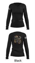 1788 QM 14328674 Women's Long Sleeve V-neck Shirt - 23