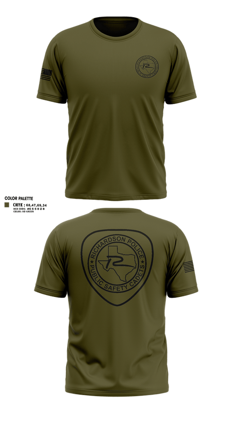 Short Sleeve Performance Shirt, Richardson Police Cadets, Police, Teamtime, Team time, sublimation, custom sports apparel, team uniforms, spirit wear, spiritwear, sports uniforms, custom shirts, team store, custom team store, fundraiser sports, apparel fundraiser