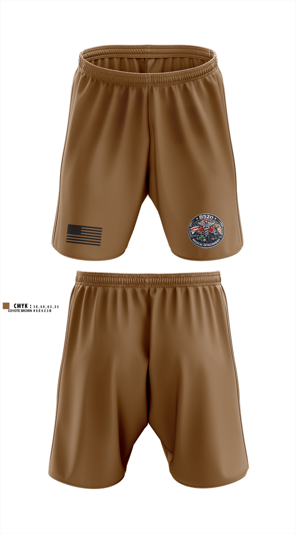 Athletic Shorts With Pockets, 852D Medical Detachment, Army, Teamtime, Team time, sublimation, custom sports apparel, team uniforms, spirit wear, spiritwear, sports uniforms, custom shirts, team store, custom team store, fundraiser sports, apparel fundraiser