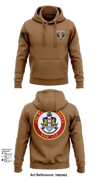 Hoodie, USS Rafael Peralta DDG 115, Navy, Teamtime, Team time, sublimation, custom sports apparel, team uniforms, spirit wear, spiritwear, sports uniforms, custom shirts, team store, custom team store, fundraiser sports, apparel fundraiser
