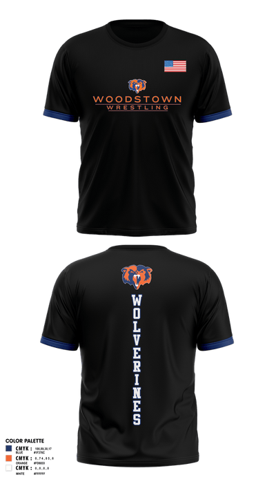 Woodstown Wrestling 19595478 Short Sleeve Performance Shirt - 1