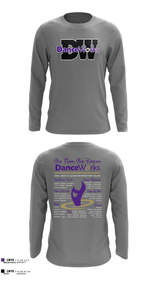 Long Sleeve Performance Shirt, Danceworks, Police, Teamtime, Team time, sublimation, custom sports apparel, team uniforms, spirit wear, spiritwear, sports uniforms, custom shirts, team store, custom team store, fundraiser sports, apparel fundraiser