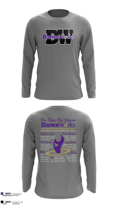 Danceworks 76042035 Long Sleeve Performance Shirt 11