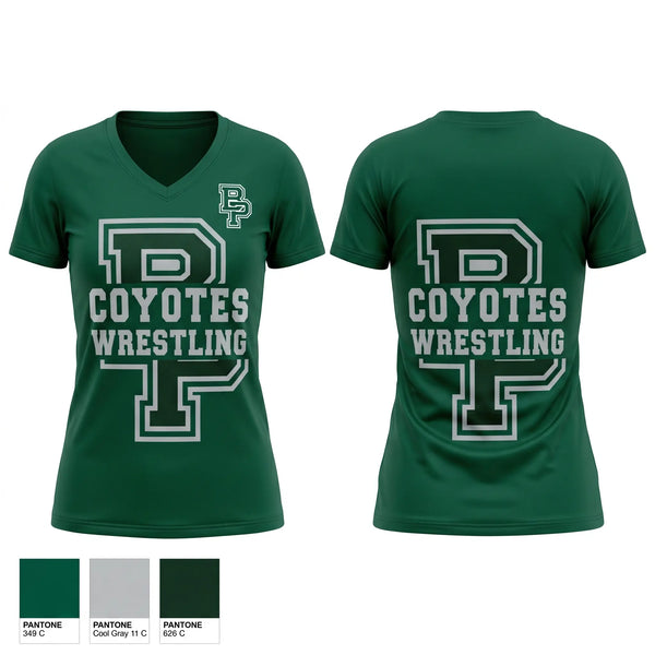 Womens Short Sleeve Vneck Shirt, Buena Park High School Wrestling, Wrestling, Teamtime, Team time, sublimation, custom sports apparel, team uniforms, spirit wear, spiritwear, sports uniforms, custom shirts, team store, custom team store, fundraiser sports, apparel fundraiser
