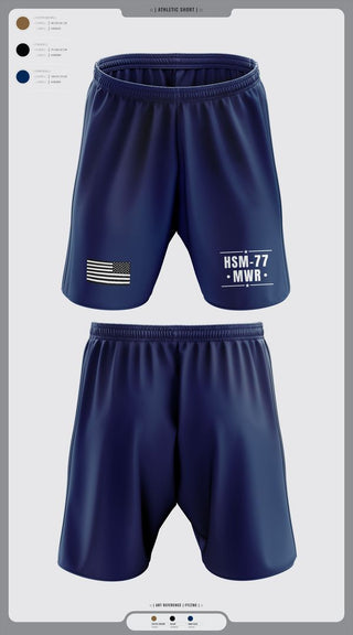 Athletic Shorts With Pockets, HSM-77 MWR, , Teamtime, Team time, sublimation, custom sports apparel, team uniforms, spirit wear, spiritwear, sports uniforms, custom shirts, team store, custom team store, fundraiser sports, apparel fundraiser