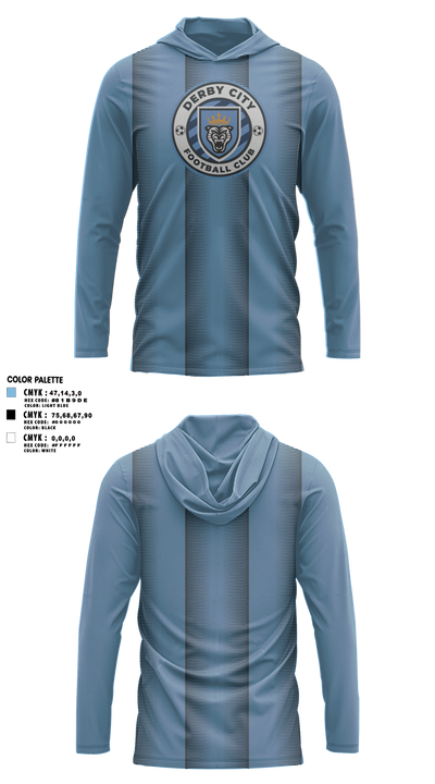 Derby City FC 12420968 Long Sleeve Performance Shirt with hood - 5