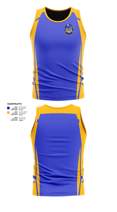 Travelers Rest High School Devildogs Men's Track Singlet - 21