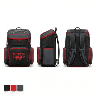 Gear Bag, JEFFERSON TOWNSHIP FIRE, Fire Department, Teamtime, Team time, sublimation, custom sports apparel, team uniforms, spirit wear, spiritwear, sports uniforms, custom shirts, team store, custom team store, fundraiser sports, apparel fundraiser