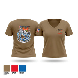 Womens Short Sleeve Vneck Shirt, MSV, Army, Teamtime, Team time, sublimation, custom sports apparel, team uniforms, spirit wear, spiritwear, sports uniforms, custom shirts, team store, custom team store, fundraiser sports, apparel fundraiser