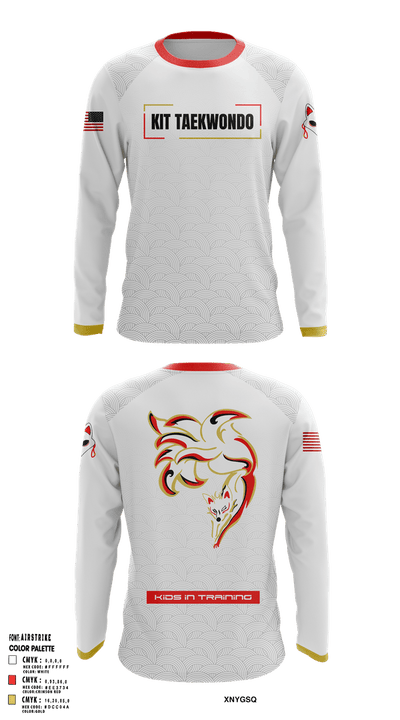 KIT Taekwondo 25012560 Long Sleeve Performance Shirt 3