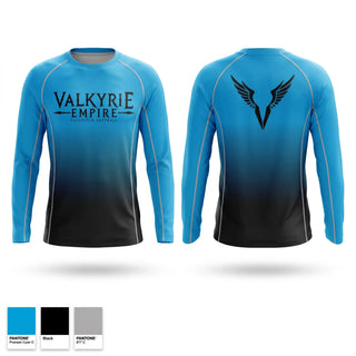 Long Sleeve Performance Shirt, Valkyrie Empire, Softball, Teamtime, Team time, sublimation, custom sports apparel, team uniforms, spirit wear, spiritwear, sports uniforms, custom shirts, team store, custom team store, fundraiser sports, apparel fundraiser