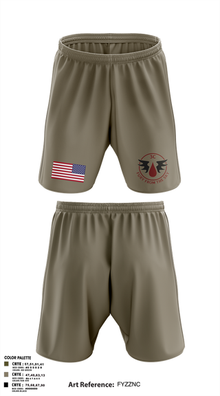 Athletic Shorts With Pockets, CCo, 1-508PIR (OG), Army, Teamtime, Team time, sublimation, custom sports apparel, team uniforms, spirit wear, spiritwear, sports uniforms, custom shirts, team store, custom team store, fundraiser sports, apparel fundraiser