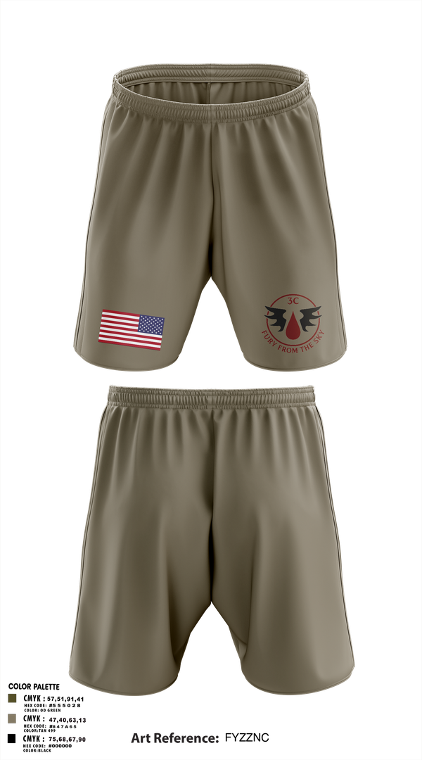 Athletic Shorts With Pockets, CCo, 1-508PIR (OG), Army, Teamtime, Team time, sublimation, custom sports apparel, team uniforms, spirit wear, spiritwear, sports uniforms, custom shirts, team store, custom team store, fundraiser sports, apparel fundraiser