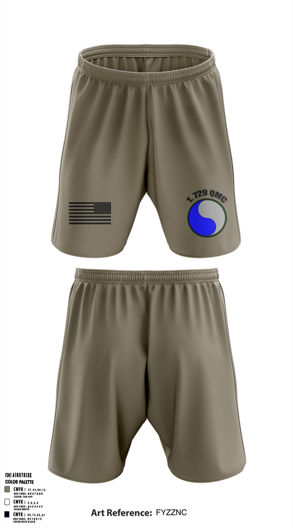 Athletic Shorts With Pockets, 729 Quarter Master Unit, Army, Teamtime, Team time, sublimation, custom sports apparel, team uniforms, spirit wear, spiritwear, sports uniforms, custom shirts, team store, custom team store, fundraiser sports, apparel fundraiser