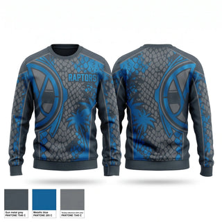 Crew Neck Sweatshirt, Raptors, Baseball, Teamtime, Team time, sublimation, custom sports apparel, team uniforms, spirit wear, spiritwear, sports uniforms, custom shirts, team store, custom team store, fundraiser sports, apparel fundraiser