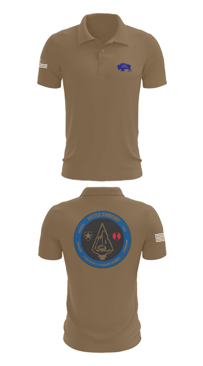 Battle company 1-17IN 67217435 Short Sleeve Performance Polo - 7