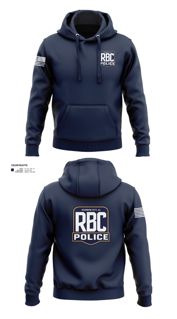 Hoodie, Rainbow City Police Department, Police, Teamtime, Team time, sublimation, custom sports apparel, team uniforms, spirit wear, spiritwear, sports uniforms, custom shirts, team store, custom team store, fundraiser sports, apparel fundraiser