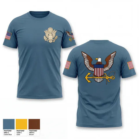 Old School Cotton Feel Shirt, Christiana high school NJROTC, Navy, Teamtime, Team time, sublimation, custom sports apparel, team uniforms, spirit wear, spiritwear, sports uniforms, custom shirts, team store, custom team store, fundraiser sports, apparel fundraiser