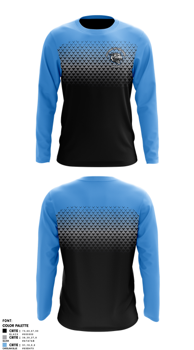 East Chapel Hill High School Swimming Long Sleeve Performance Shirt 3