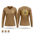Flathead County Sheriff's Office Women's Long Sleeve V-neck Shirt - 1