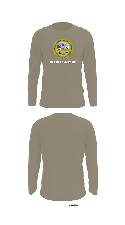 US Army I Want You 76454793 Long Sleeve Performance Shirt 72