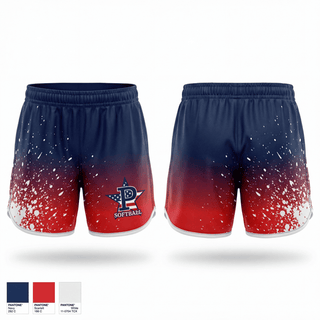 Womens Shorts, Central Illinois Patriots, Softball, Teamtime, Team time, sublimation, custom sports apparel, team uniforms, spirit wear, spiritwear, sports uniforms, custom shirts, team store, custom team store, fundraiser sports, apparel fundraiser