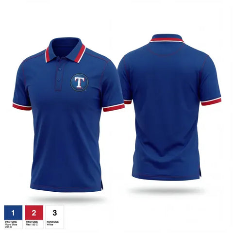 Short Sleeve Performance Polo, Rangers, Baseball, Teamtime, Team time, sublimation, custom sports apparel, team uniforms, spirit wear, spiritwear, sports uniforms, custom shirts, team store, custom team store, fundraiser sports, apparel fundraiser
