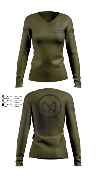 Womens Long Sleeve Vneck Shirt, 27 IBCT, , Teamtime, Team time, sublimation, custom sports apparel, team uniforms, spirit wear, spiritwear, sports uniforms, custom shirts, team store, custom team store, fundraiser sports, apparel fundraiser