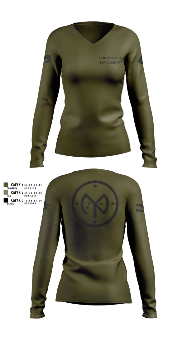 Womens Long Sleeve Vneck Shirt, 27 IBCT, , Teamtime, Team time, sublimation, custom sports apparel, team uniforms, spirit wear, spiritwear, sports uniforms, custom shirts, team store, custom team store, fundraiser sports, apparel fundraiser