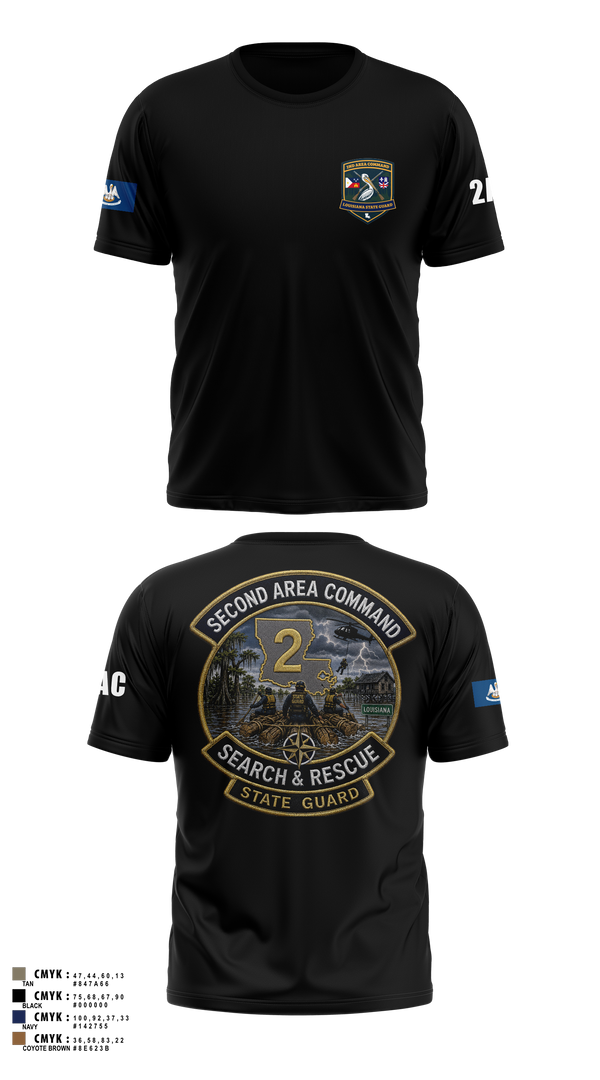 Short Sleeve Performance Shirt, Louisiana State Guard, Army, Teamtime, Team time, sublimation, custom sports apparel, team uniforms, spirit wear, spiritwear, sports uniforms, custom shirts, team store, custom team store, fundraiser sports, apparel fundraiser
