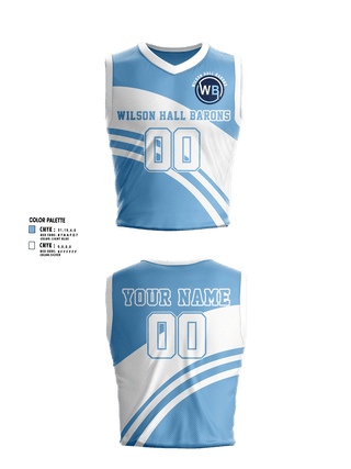Womens Basketball Jersey, Wilson Hall Barons, Women's Basketball, Teamtime, Team time, sublimation, custom sports apparel, team uniforms, spirit wear, spiritwear, sports uniforms, custom shirts, team store, custom team store, fundraiser sports, apparel fundraiser
