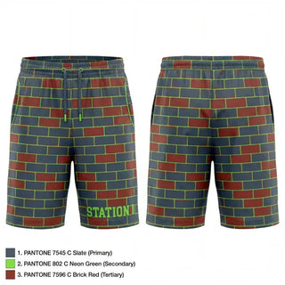 Athletic Shorts With Pockets, Station 1, Fire Department, Teamtime, Team time, sublimation, custom sports apparel, team uniforms, spirit wear, spiritwear, sports uniforms, custom shirts, team store, custom team store, fundraiser sports, apparel fundraiser