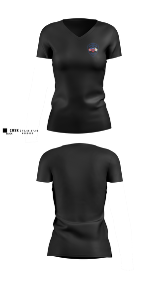 Womens Short Sleeve Vneck Shirt, Hopkinton Police Department, Police, Teamtime, Team time, sublimation, custom sports apparel, team uniforms, spirit wear, spiritwear, sports uniforms, custom shirts, team store, custom team store, fundraiser sports, apparel fundraiser