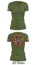Marine Corps Security Forces Battalion 39264653 Women's Short Sleeve V-neck Shirt - 46