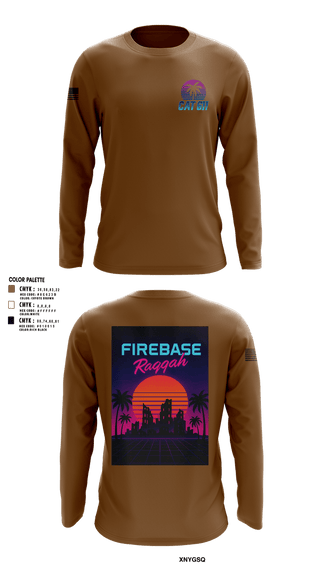 Long Sleeve Performance Shirt, CAT 611, Army, Teamtime, Team time, sublimation, custom sports apparel, team uniforms, spirit wear, spiritwear, sports uniforms, custom shirts, team store, custom team store, fundraiser sports, apparel fundraiser