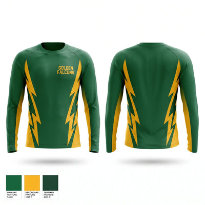 Golden falcons Long Sleeve Performance Shirt - 1