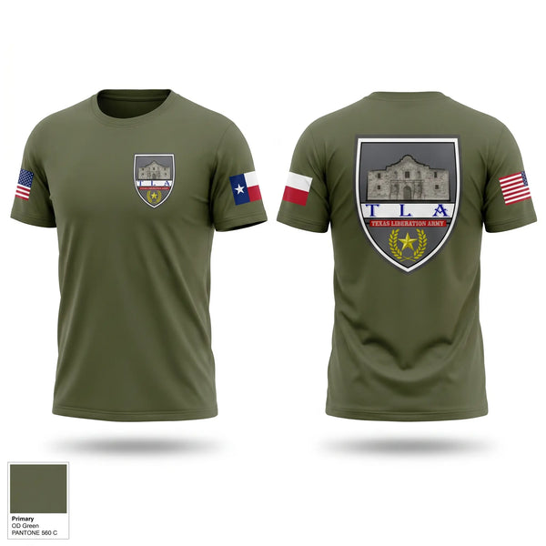 Old School Cotton Feel Shirt, Texas Liberation Army, Army, Teamtime, Team time, sublimation, custom sports apparel, team uniforms, spirit wear, spiritwear, sports uniforms, custom shirts, team store, custom team store, fundraiser sports, apparel fundraiser