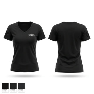 Womens Short Sleeve Vneck Shirt, SPD K9, Police, Teamtime, Team time, sublimation, custom sports apparel, team uniforms, spirit wear, spiritwear, sports uniforms, custom shirts, team store, custom team store, fundraiser sports, apparel fundraiser
